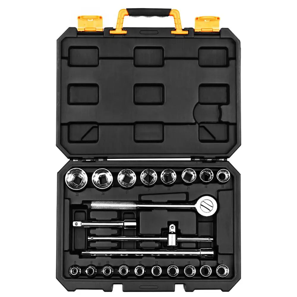 DEKO DKMT22 Professional Car Repair Tool Set Auto Ratchet Spanner Screwdriver Socket Mechanics Tools Kit W/ Blow-Molding Box